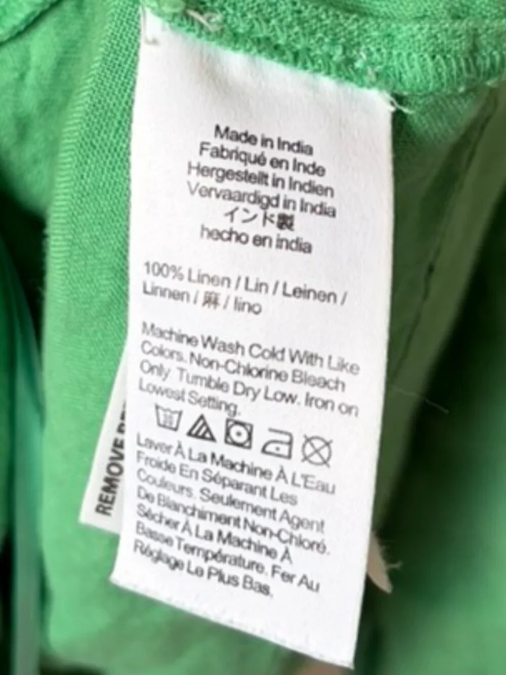 J.crew Squareneck Button-Front Linen Top Green Women's Medium